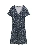 TOM TAILOR Letné šaty  námornícka modrá / svetlomodrá / pastelovo zelená / biela