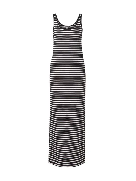 QS Šaty  svetlobéžová / čierna