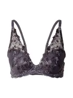 TRIUMPH Podprsenka 'Sensual Spotlight'  tmavosivá / čierna / biela