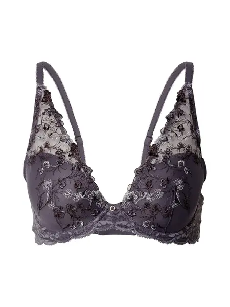 TRIUMPH Podprsenka 'Sensual Spotlight'  tmavosivá / čierna / biela