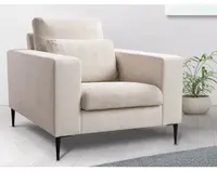 Kreslo Romeo, béžová štruktúrovaná látka%