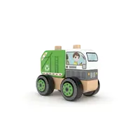 Popelářské auto dřevěná skládačka