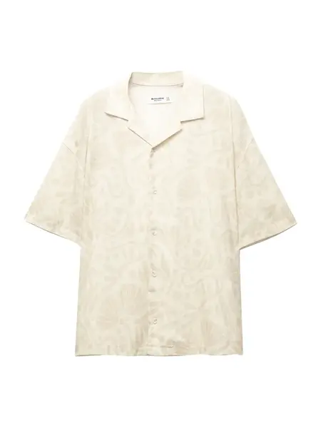 Pull&Bear Košeľa  nebielená / piesková