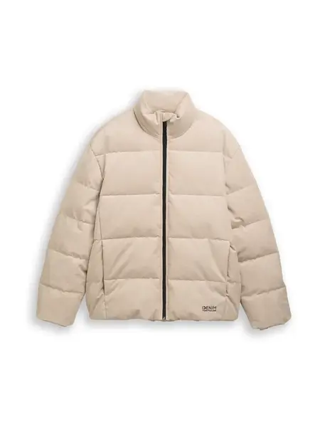TOM TAILOR DENIM Zimná bunda  svetlobéžová