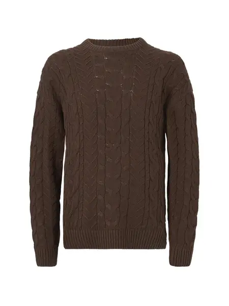 Only & Sons Sveter 'ONSMACK'  tmavohnedá