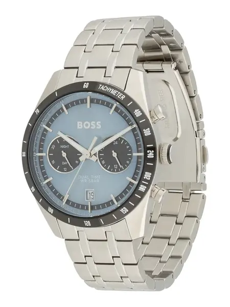 BOSS Analógové hodinky 'Tourmaster'  modrosivá / čierna / strieborná / biela