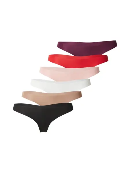 Trendyol Tangá  béžová / farba lesného ovocia / púdrová / červená / čierna / biela