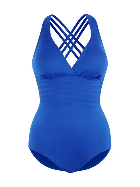 LASCANA Jednodielne plavky  modrá