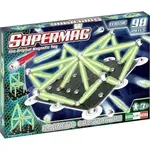 SUPERMAG magnetická stavebnice Clasic glow 98ks