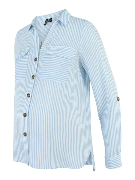 Vero Moda Maternity Blúzka 'VMMBumpy'  svetlomodrá / biela