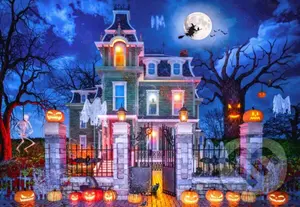 Halloweensky dom,Halloweensky dom - puzzle z kategorie Ostatné
