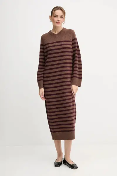 Vlněné šaty Tommy Hilfiger