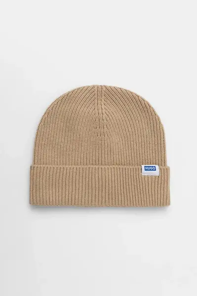 Čiapka s prímesou vlny Hugo Blue Xiav