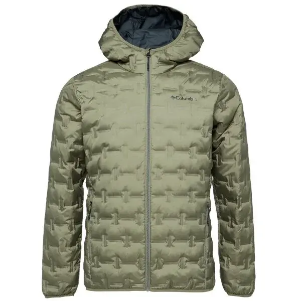 Columbia DELTA RIDGE DOWN HOODED JACKET Pánska zimná bunda, zelená, veľkosť