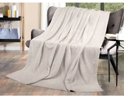 Flanelová deka Cashmere Dots 150x200 cm, piesková%