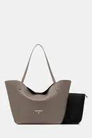 Kožená kabelka Patrizia Pepe tmavomodrá barva, 2B0130 L148