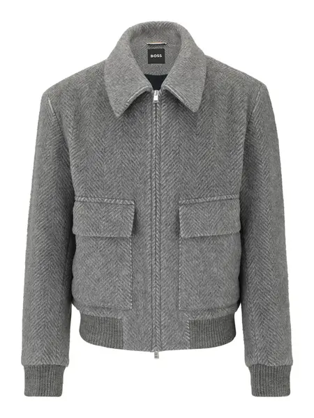 BOSS Prechodná bunda 'Charly-254'  tmavosivá