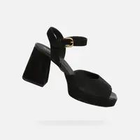 Black Women's Sandals Geox Soledea - Women's