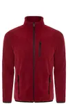 24601 Dewberry 5 Pocket Outdoor Full Zipper Fleece Jacket-BORDEAUX