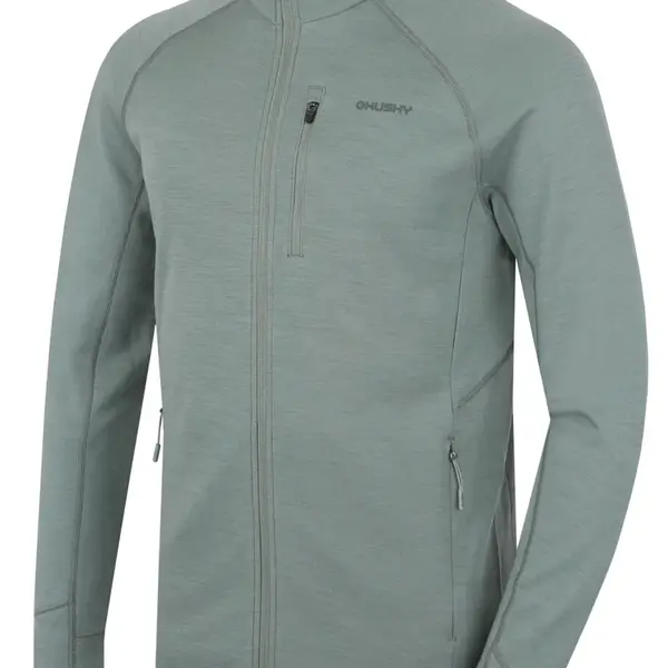Husky Alou M XXL, faded green Pánská mikina z merino vlny