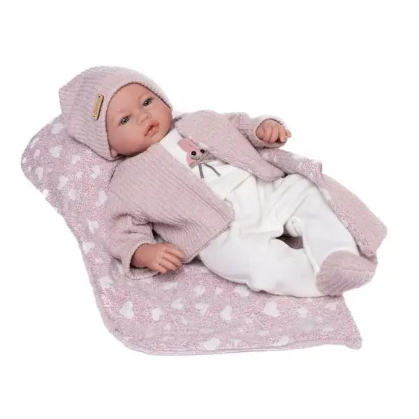 Guca 880 Eva - realistická bábika so zvukmi a mäkkým látkovým telom - 46 cm