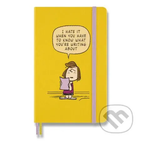 Moleskine - zápisník Peanuts (žltý) (limitovaná edícia, stredný, linajkovaný, pevná väzba)