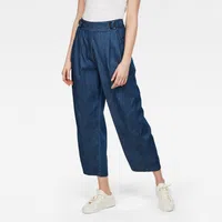 G-STAR Pants - Bristum pleated wide leg chino wmn blue