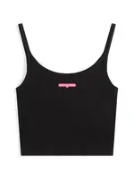 Tommy Jeans Top  svetloružová / čierna