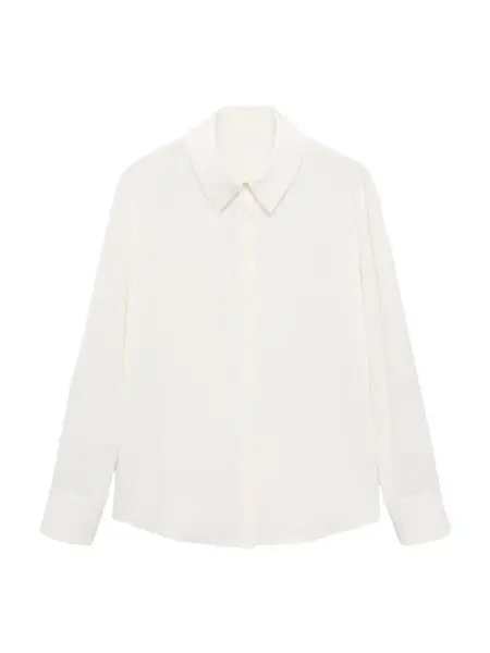 MANGO Blúzka  šedobiela