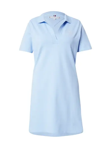 Tommy Hilfiger Curve Šaty  svetlomodrá / šedobiela