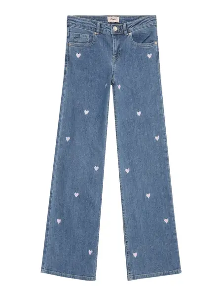 ONLY GIRLS Džínsy 'KOGJuicy'  modrá denim / strieborná