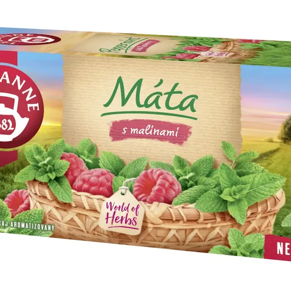 Teekanne Máta s malinami čaj porcovaný 20x1,5 g
