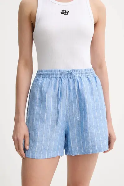 Lněné kraťasy Samsoe Samsoe MAREN