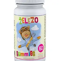 Clinical Železo Gummies 60 pektinových bonbónů s hroznovou příchutí