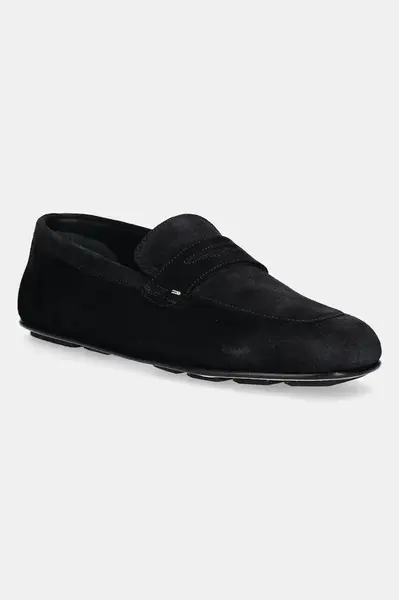 Semišové mokasíny Giuseppe Zanotti Rupert pánské, černá barva, EU50021.001