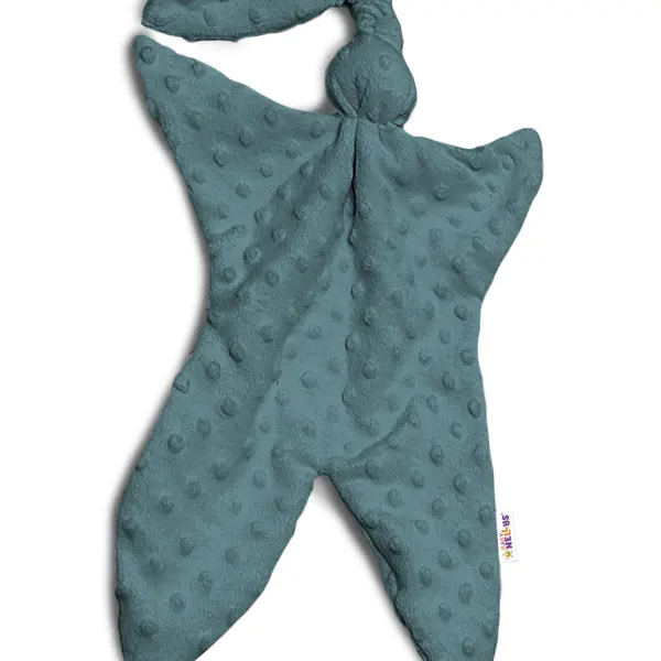 Baby Nellys Mazlík, přítulníček minky Uzlík, 43x25 cm - zelená
