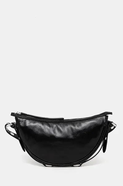 Kožená kabelka By Far Gib černá barva, MWBSB012LL002BK001PL