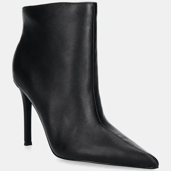 Kožené kotníkové boty Steve Madden Sentinel dámské, černá barva, na podpatku, SM11003451