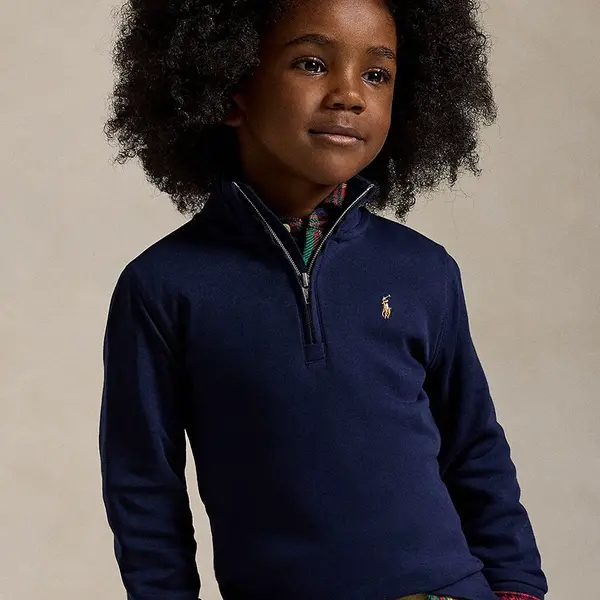 Dětská bavlněná mikina Polo Ralph Lauren tmavomodrá barva, hladká, 322952436001