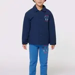 Dětské tepláky Kenzo Kids modrá barva, s potiskem, K60799