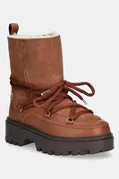 Sněhule Tommy Hilfiger REAL SHEARLING LACE-UP SNOWBOOT