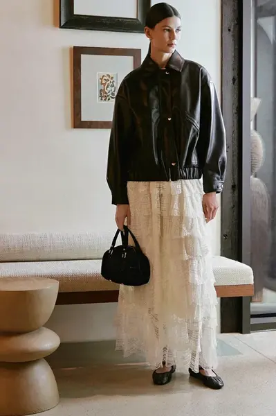 Bunda Answear.LAB dámská, černá barva, přechodná, oversize