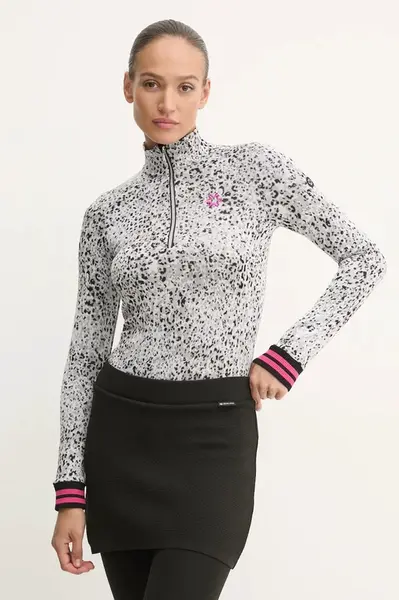 Svetr Newland Primrose dámský, šedá barva, lehký, s golfem, N46632.209