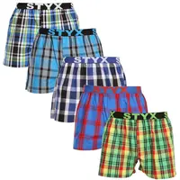 Styx 5PACK pánské trenky sportovní guma vícebarevné (5B1167890) S