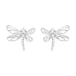 Postříbřené náušnice Lilou Dragonfly