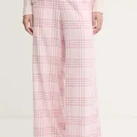 Pyžamové kalhoty Hollister Co. dámské, růžová barva, KI346-4028