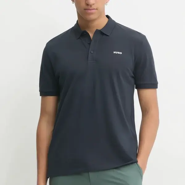 Bavlněné polo tričko HUGO Donos222