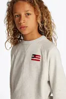 Dětská mikina Tommy Hilfiger bílá barva, s potiskem, KB0KB09571