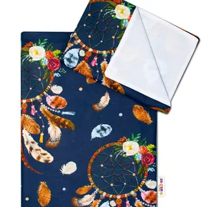 Baby Nellys 2-dílné bavlněné povlečení - Lapač snů - granátová, 135x100