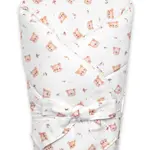 Baby Nellys Mušelínová zavinovačka s výztuží na zavazování Teddy Bear